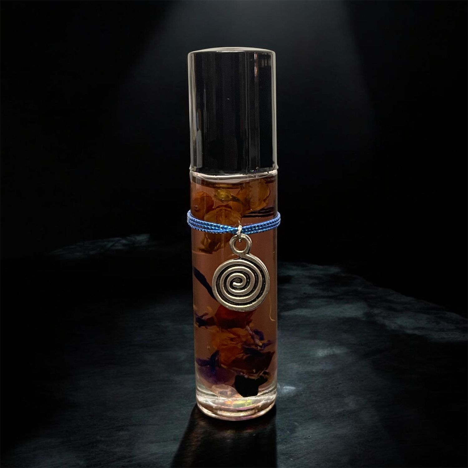 THE MYSTIC Gemstone-infused psychic empowerment ritual roll-on oil handcrafted by The Lady Arkady in Amarillo Texas