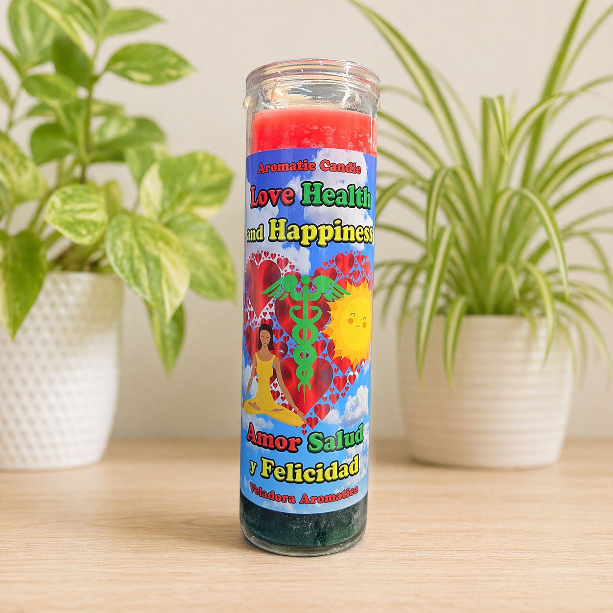 Love health happiness ritual candle glass jar Arkadys Metaphysical Gifts, Amarillo, Texas