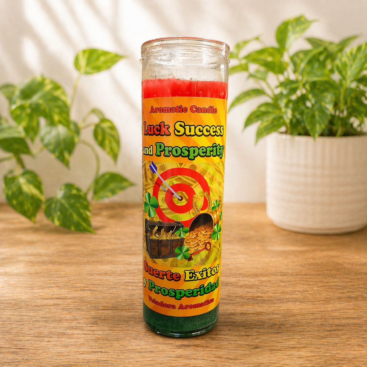 Luck success prosperity ritual candle with pyrite horseshoe and key Arkadys Metaphysical Gifts, Amarillo, Texas