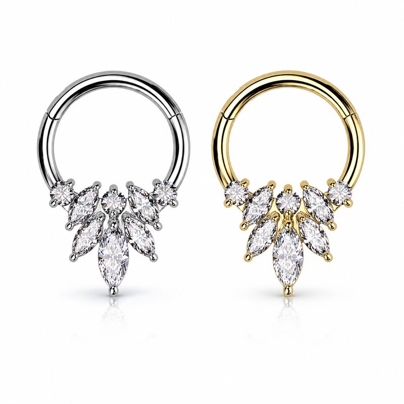 MARQUISE CZ FAN HINGE SEG 16G 3/8"