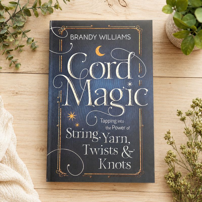 Cord Magic by Brandy Williams displayed on a light wooden table with greenery.