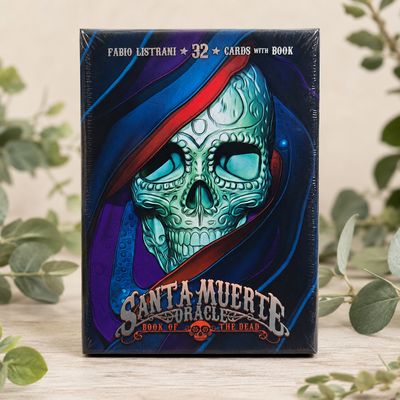 Santa Muerte Oracle by Fabio Listrani with colorful skull artwork