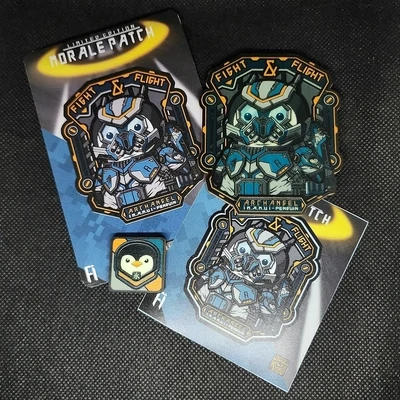 |M.A.M.U|-Penguin LE Morale Patch FIGHT &amp; FLIGHT GITD