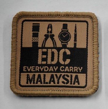 EDC Malaysia 2025 woven patch - Tan