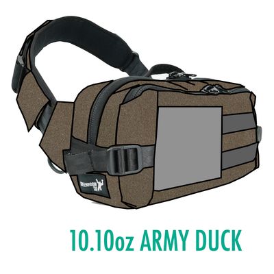 Metrorunner 10.10oz Army Duck - 1UP Xclusive