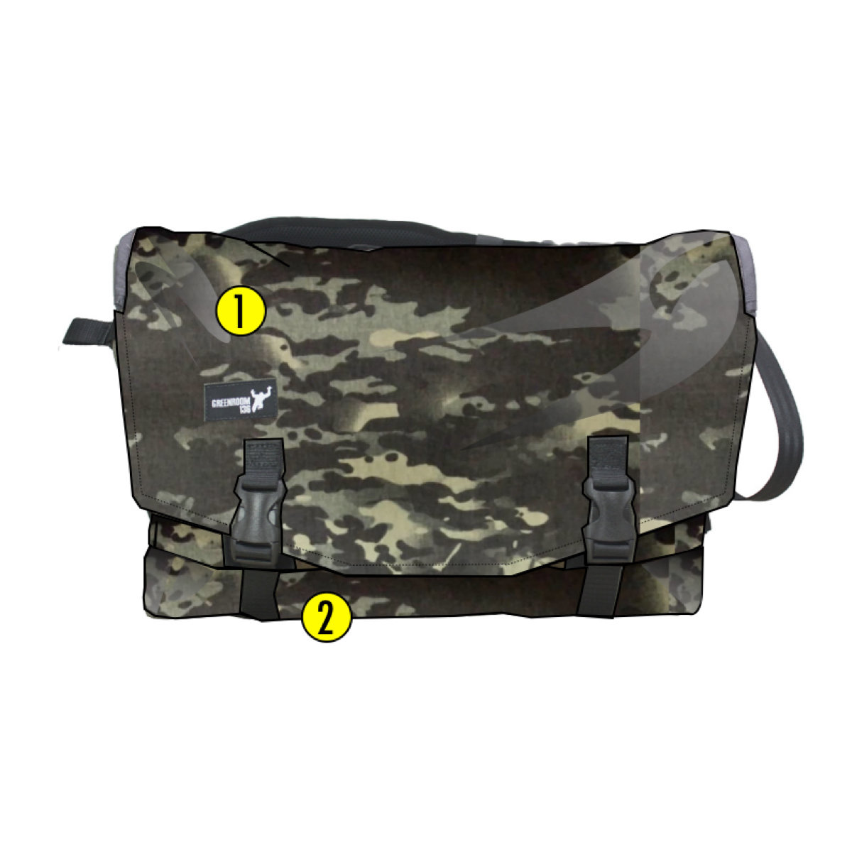 multicam messenger bag