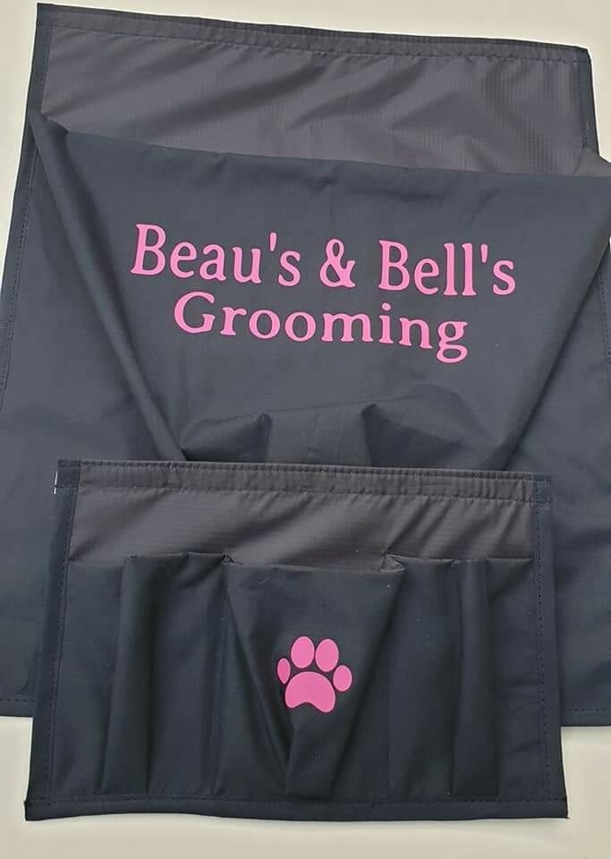  Fur bin and table tidy with vinyl print