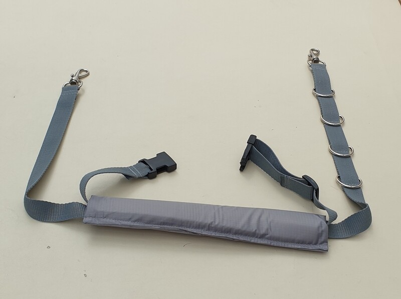 Double belly strap (hair resistant padding)