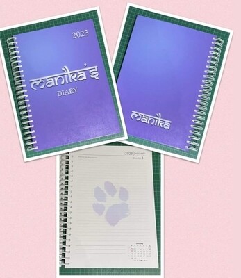 Personalised diary A4 day a page 2023
