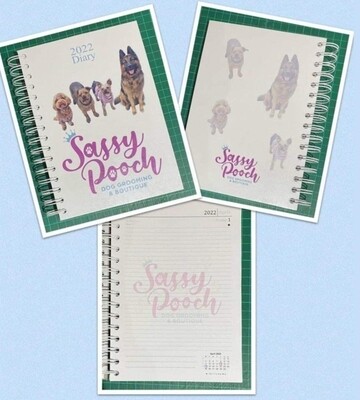 Personalised diary A5 day a page 2023