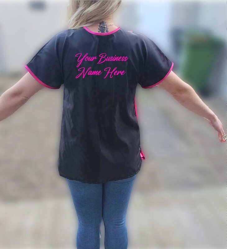 unisex zip up groomers top personalised 