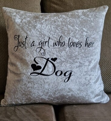 Just a girl..... cushion