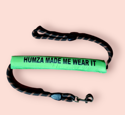 Humza made me wear it, lead sleeve