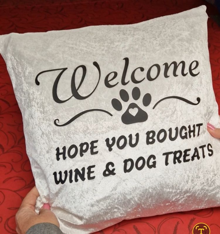 Cushion, welcome hope you bought dog treats