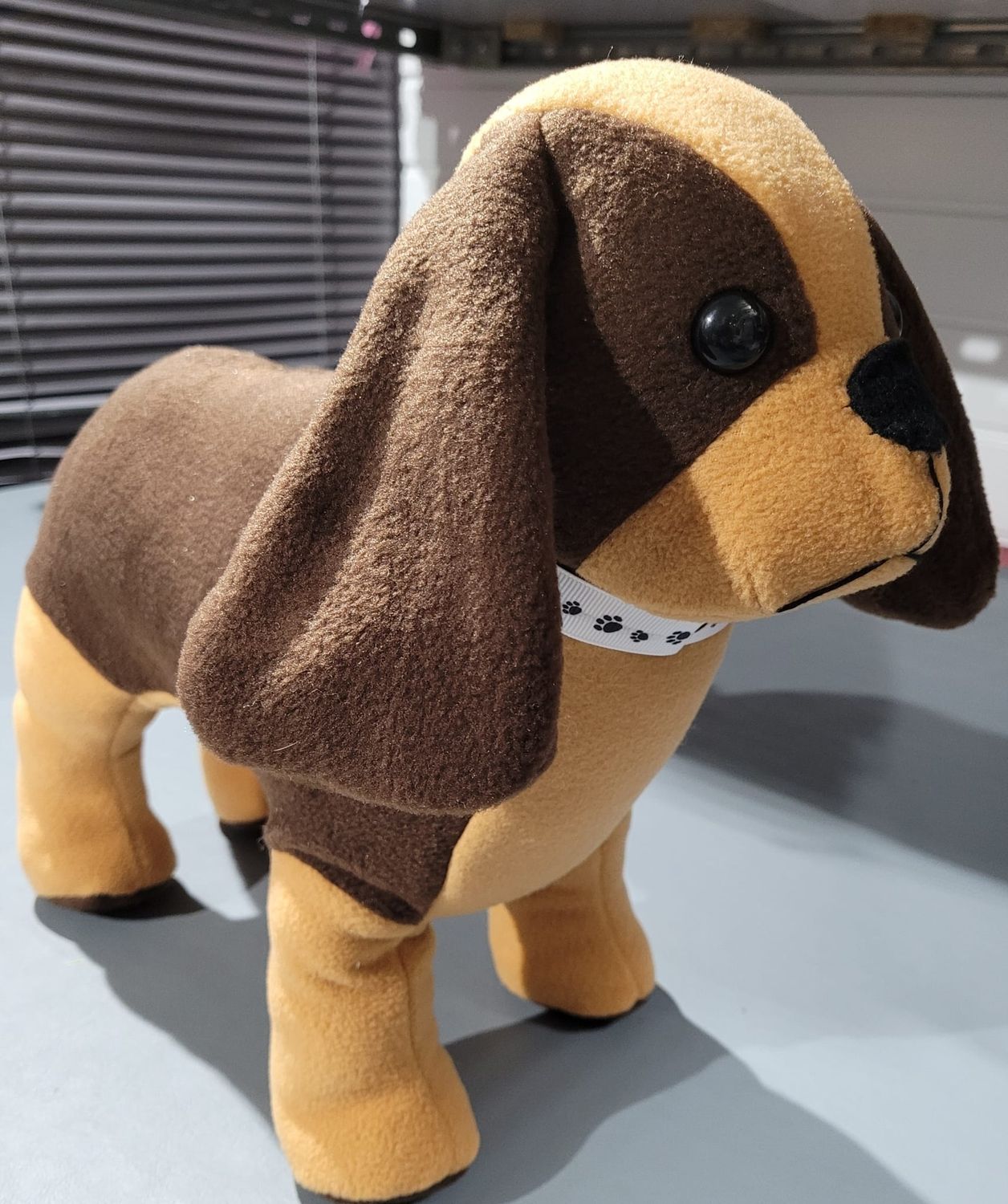 Memory dog, made from pet blankets, clothing