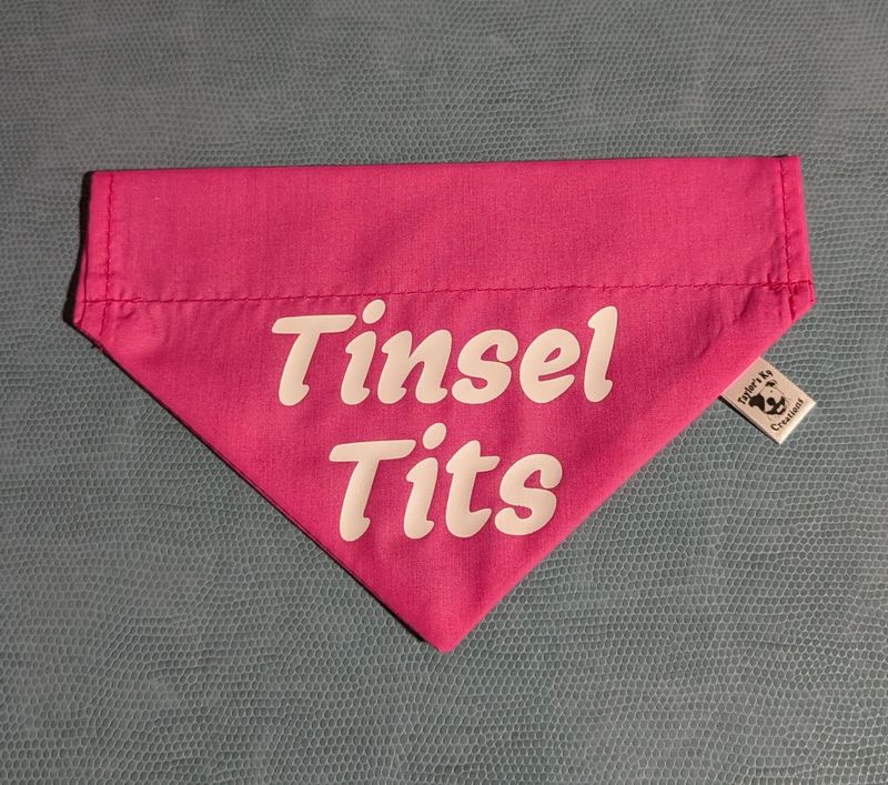 Christmas bandana, tie on type 