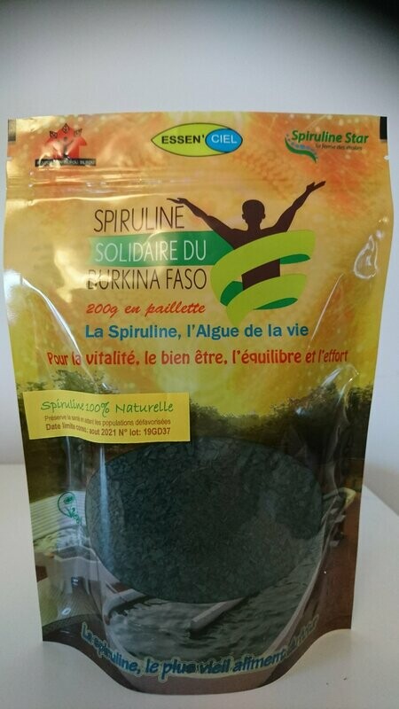 Spiruline Solidaire en paillette
100g - Port inclus