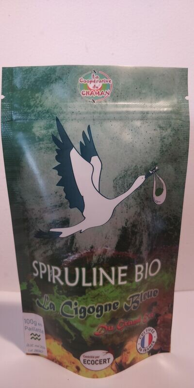 01 Paillette - Spiruline bio et locale du Nord Est - 100g