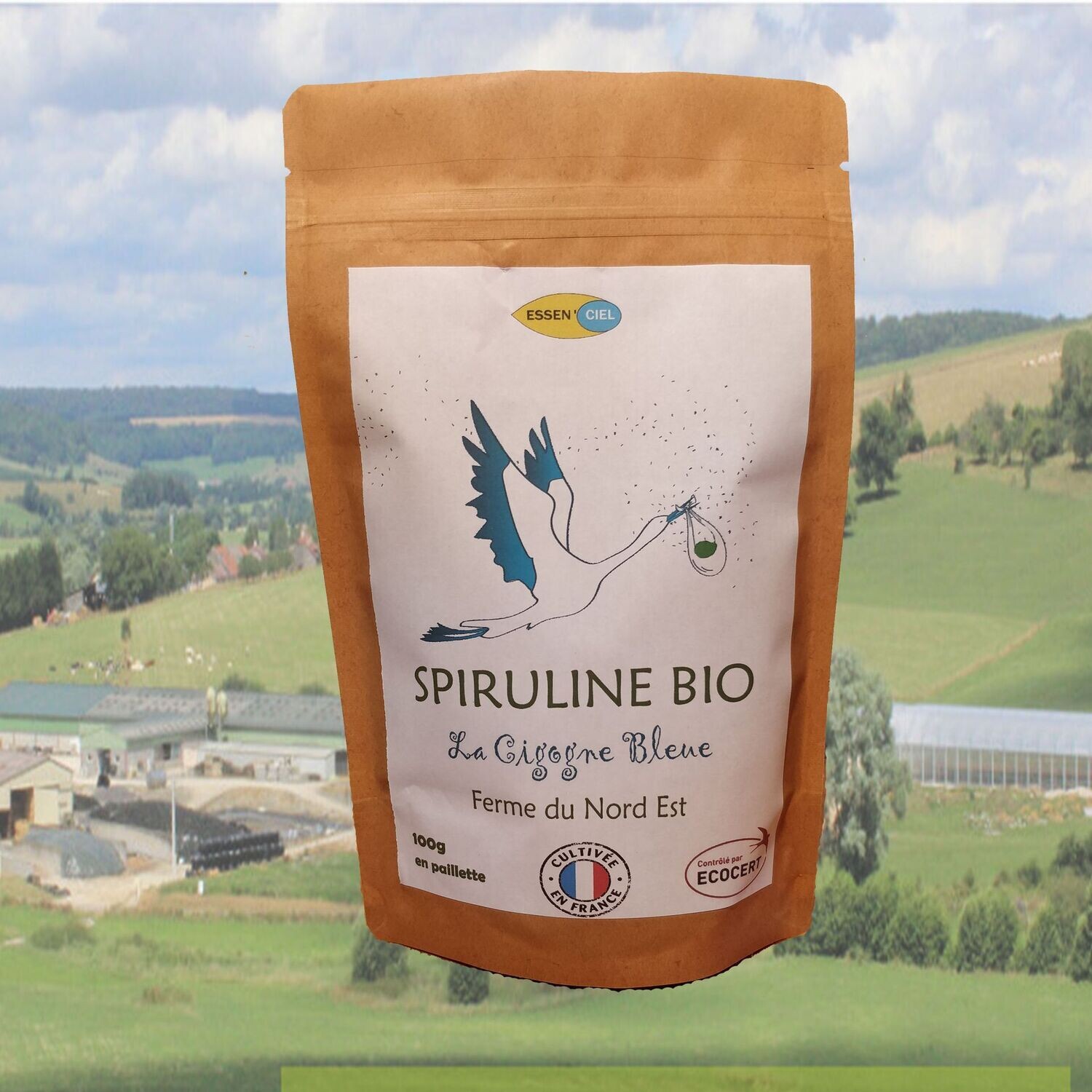 02 Paillette - Spiruline bio et locale du Nord Est - 200g 02 Paillette - Spiruline bio et locale du Nord Est - 200g