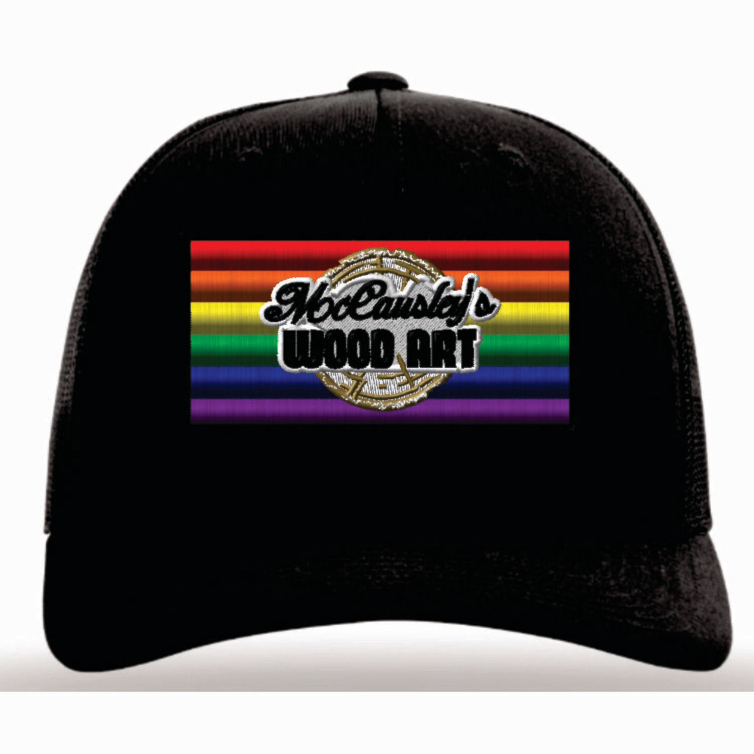 McCausley Wood Art Pride Flag Hat