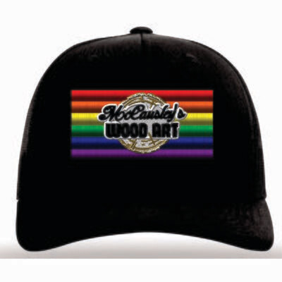 McCausley Wood Art Pride Flag Hat