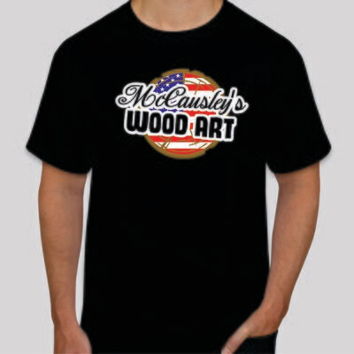 McCausley Wood Art Full Flag T-Shirt