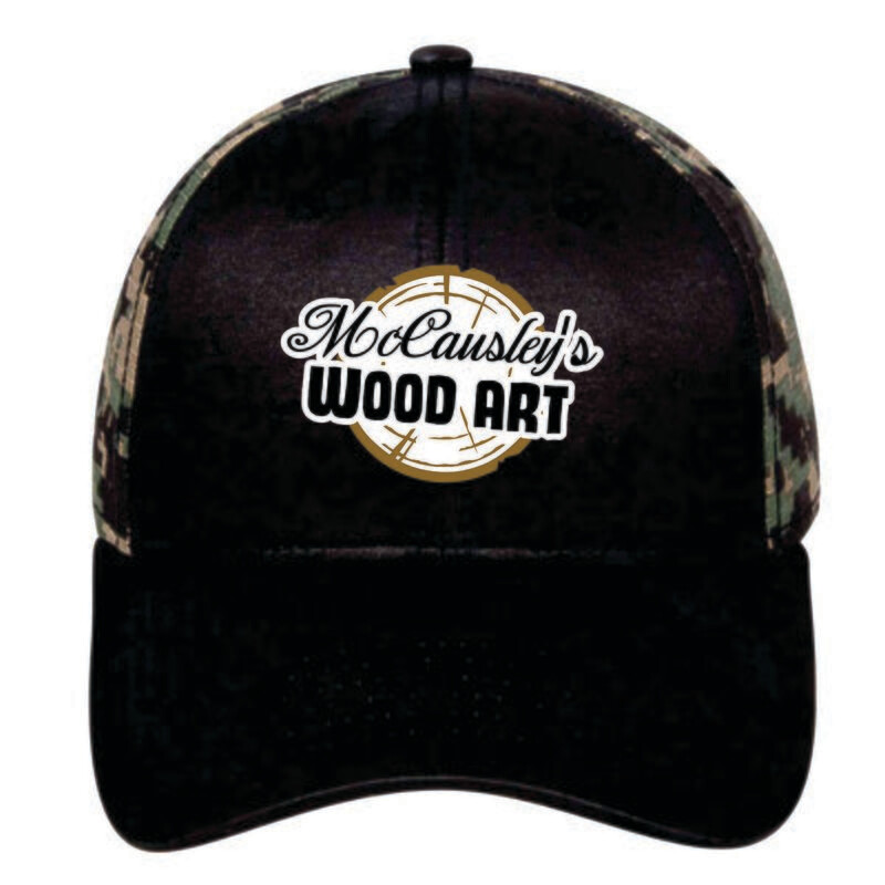 McCausley Wood Art Green Digital Camo Mesh Back Hats