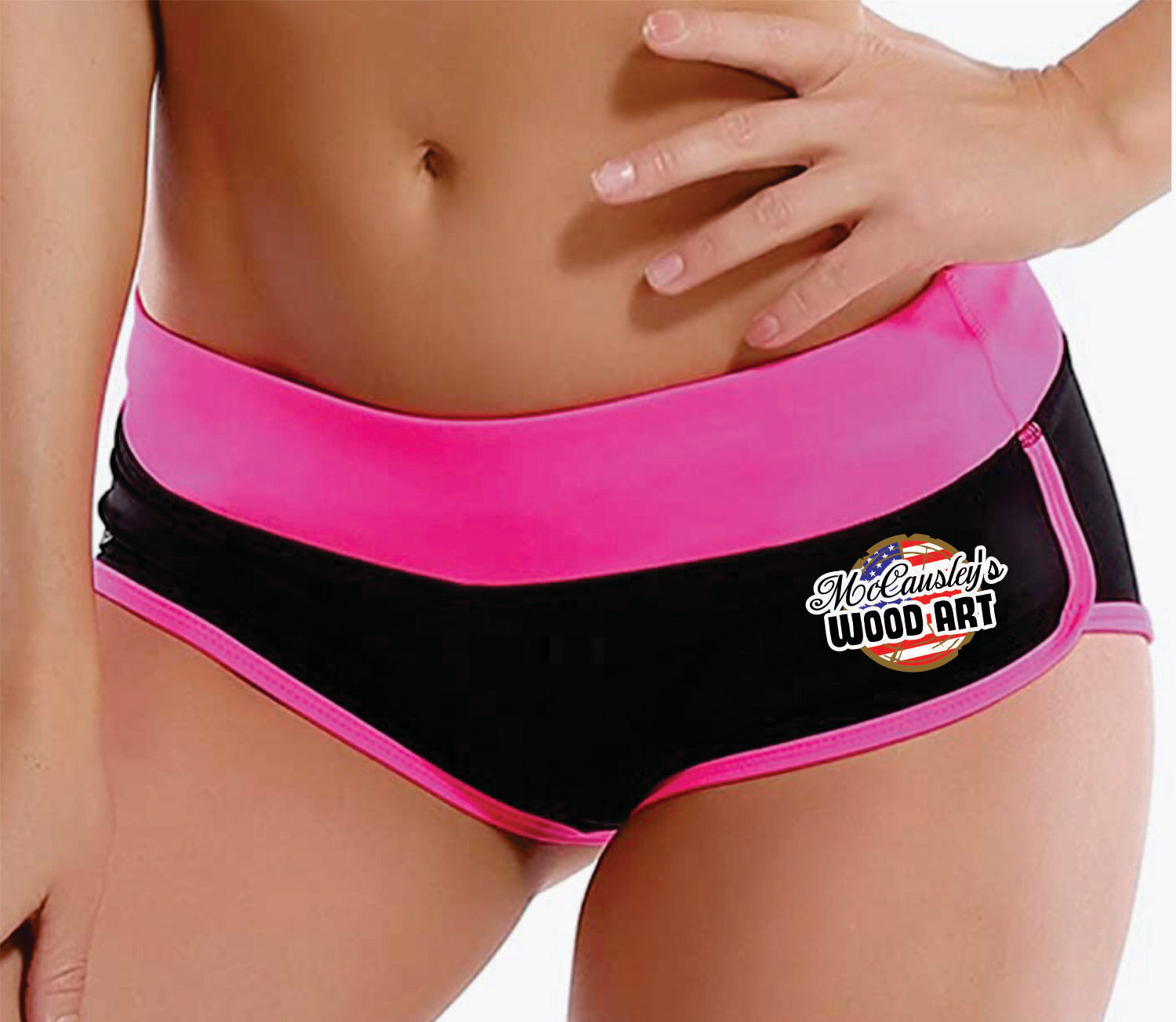 McCausley Wood Art Two Toned Ladies Shorties
