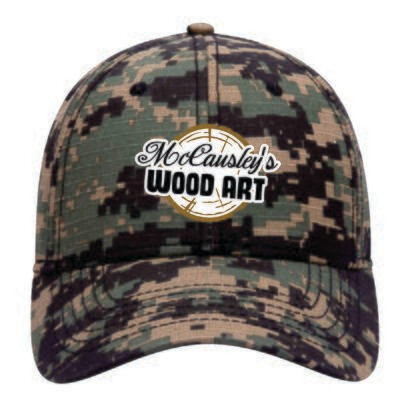 McCausley Wood Art Green Digital Camo Hats