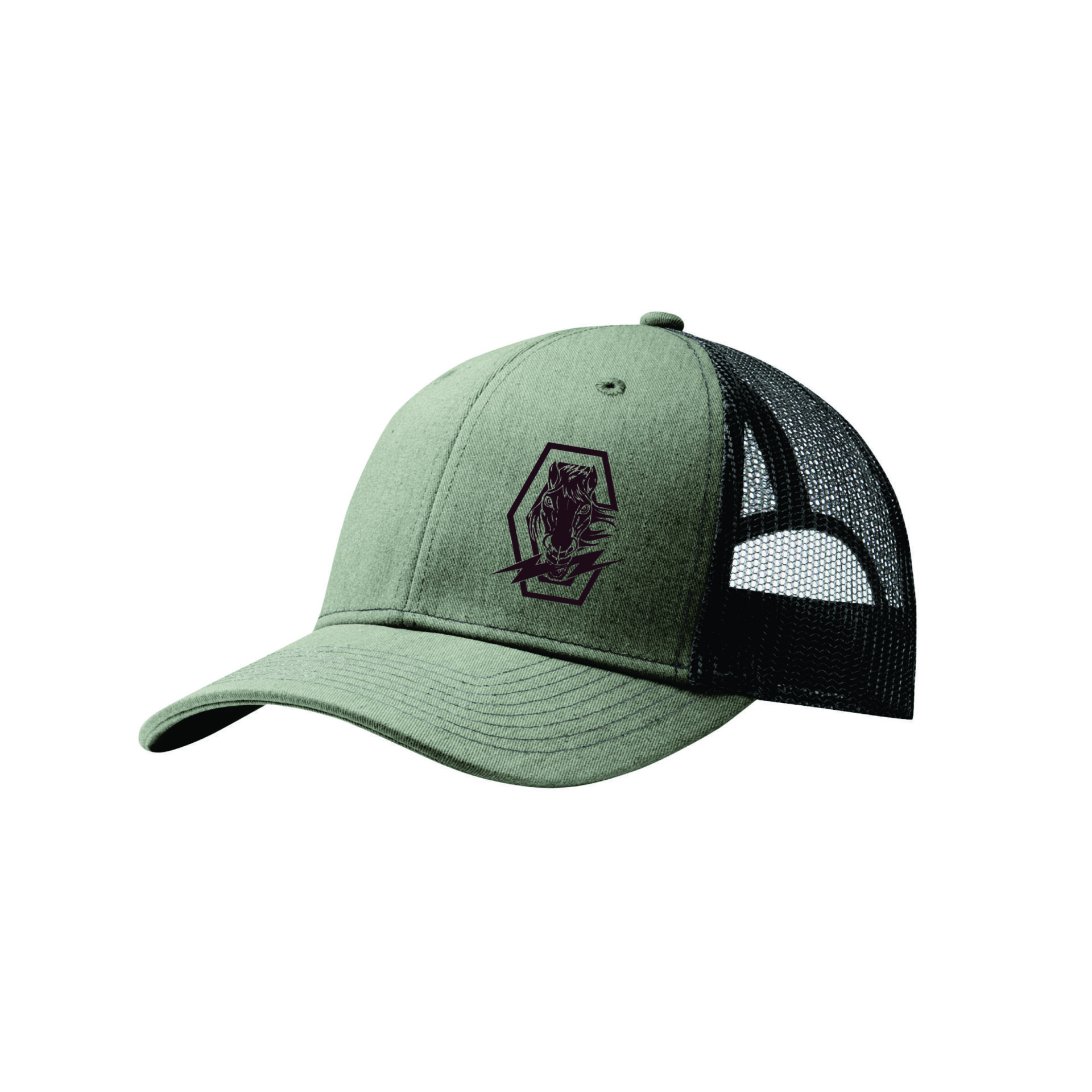 Trucker Hat (Two-Tone) in A Fitted Curve Style Features A Spectacular 3D Embossed Emblem Out of Texas Logo