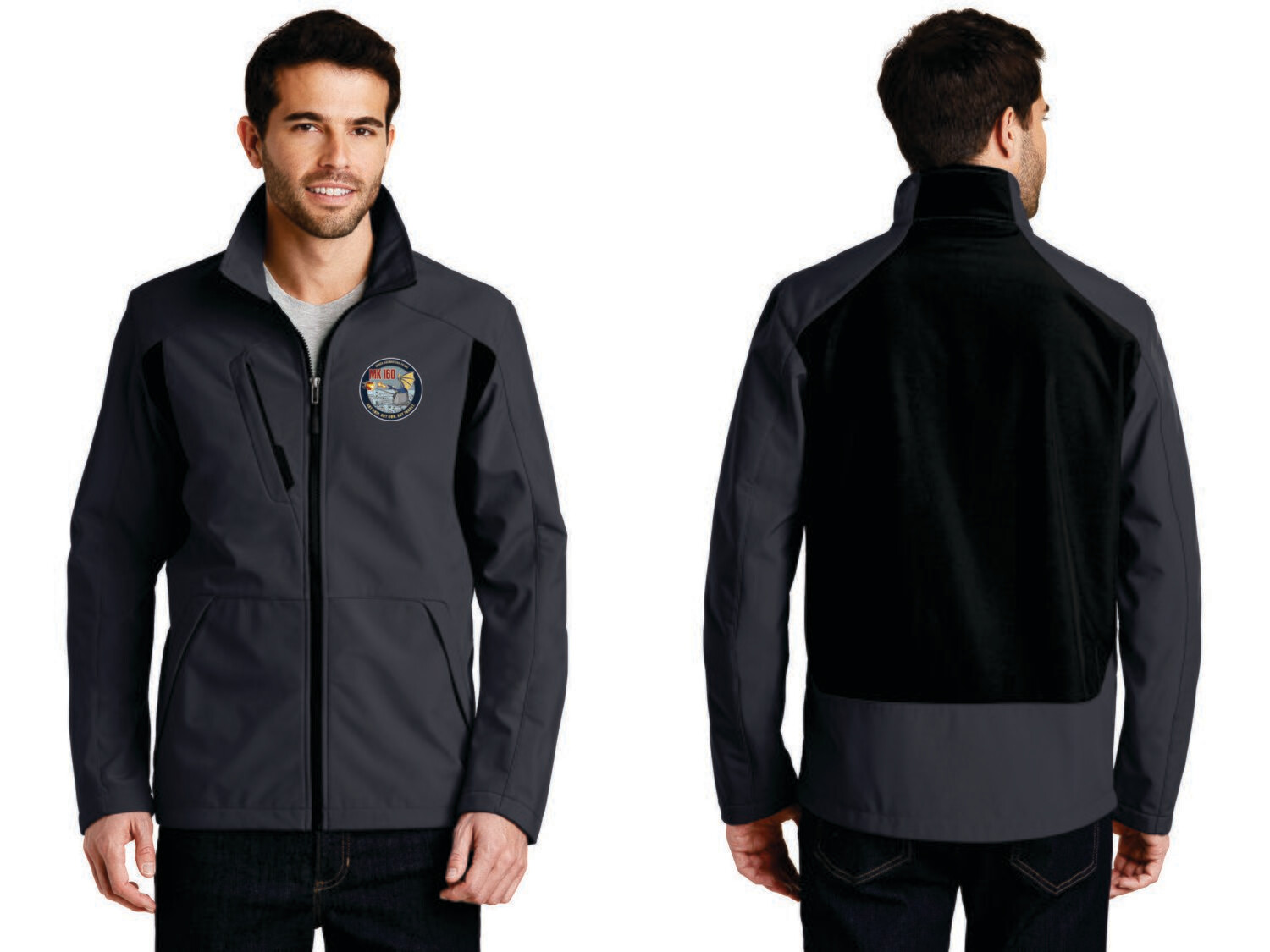 06- MK160 - Mens Two Toned Block Soft Shell Jacket