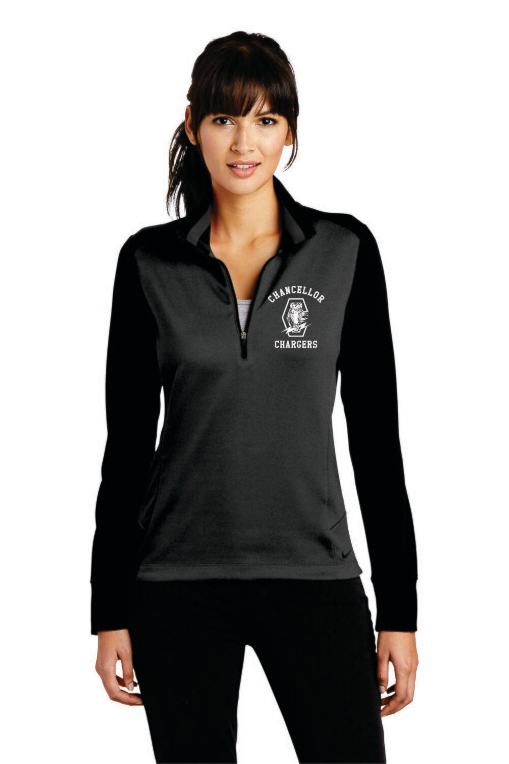 36- CHS Nike Ladies Dri-Fit 1/2 Zip Cover-Up