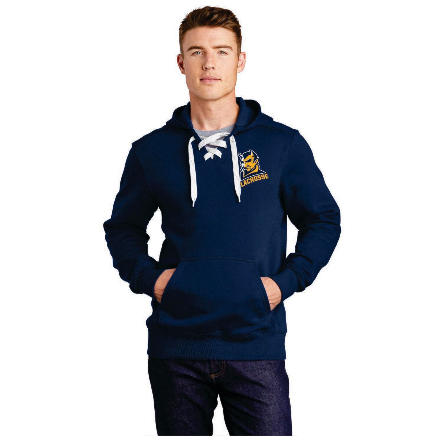 17-Culpeper Lacrosse Embroidered Lace Up Hoodie