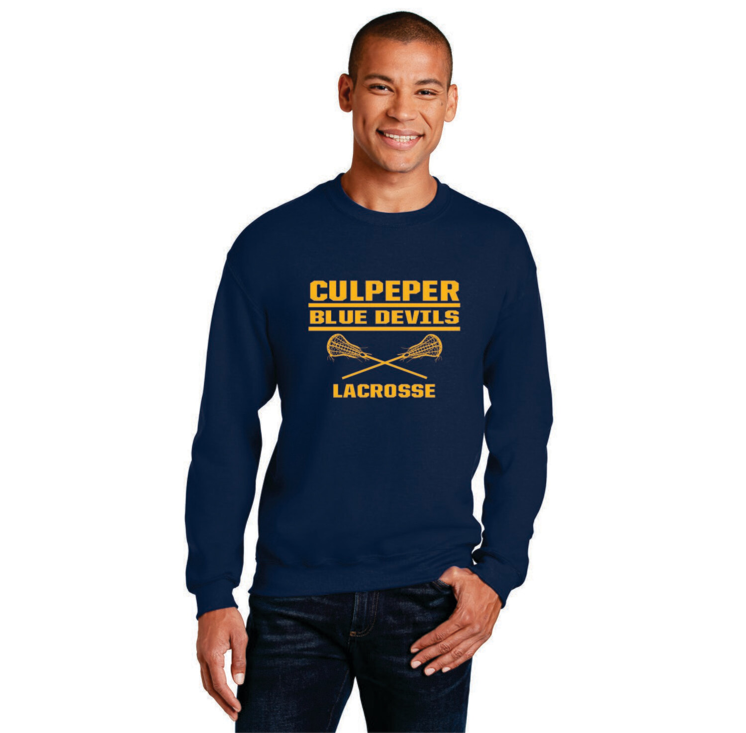 08-Culpeper Lacrosse Crossed Sticks Crewneck *2 Color Options*