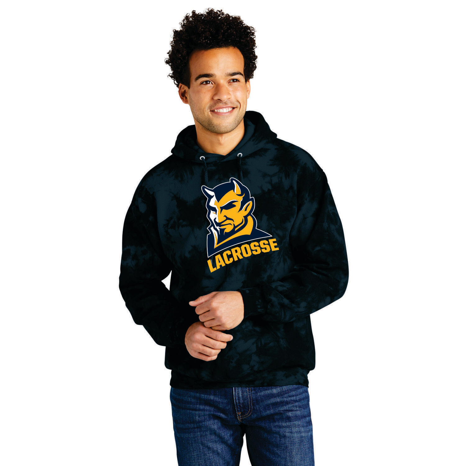 16-Culpeper Lacrosse Mascot CRYSTAL Dyed Hoodie