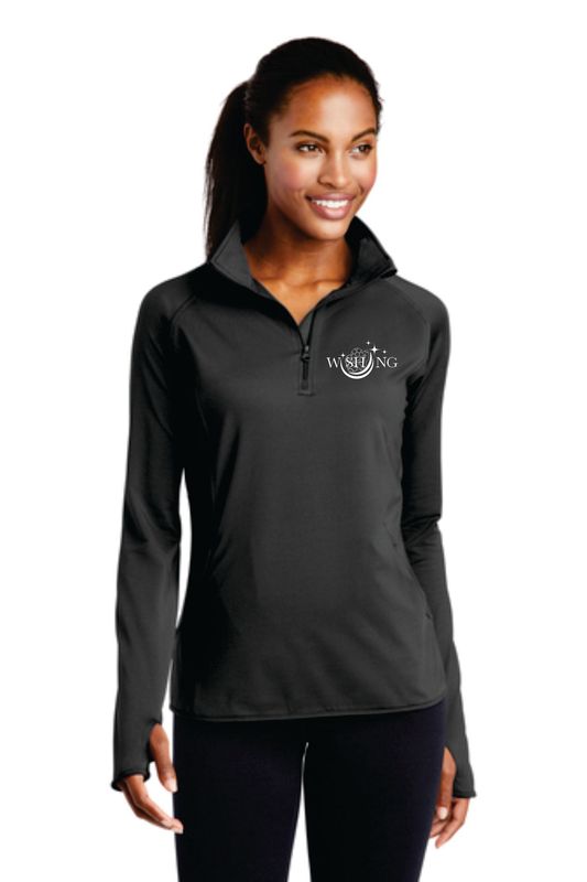 6- Wishing Embroidered 1/4 Zip *Ladies and Men's Cut*