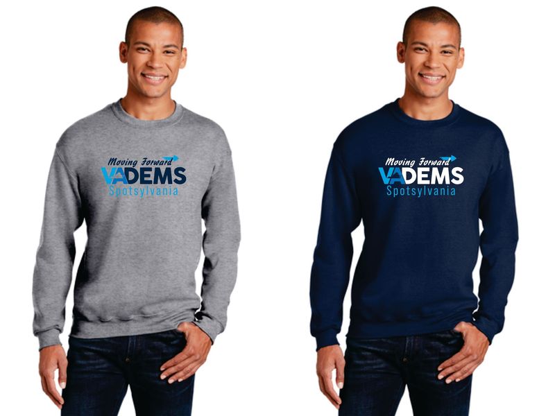 4-Spotsy VA Dems Crewneck Sweatshirt