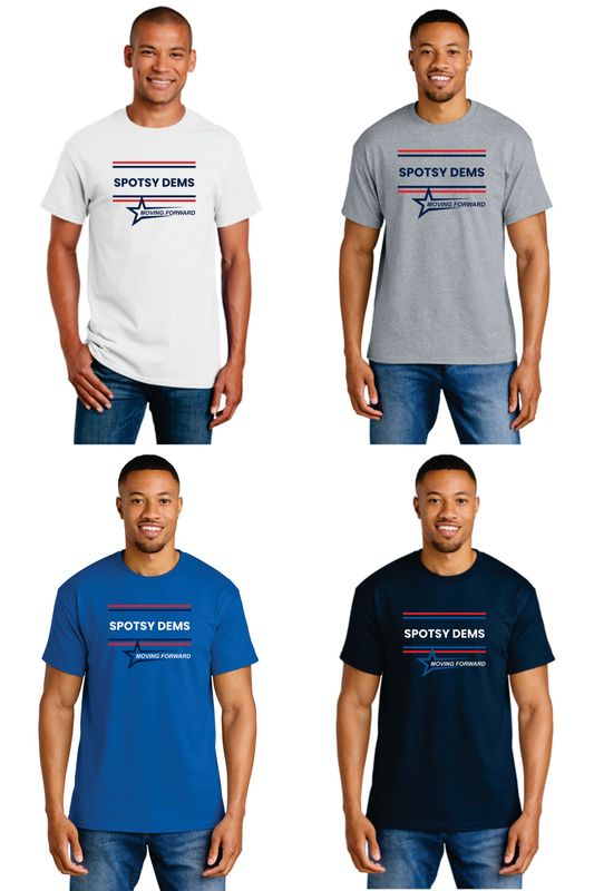 1- Spotsy VA Dems Crewneck T-Shirt