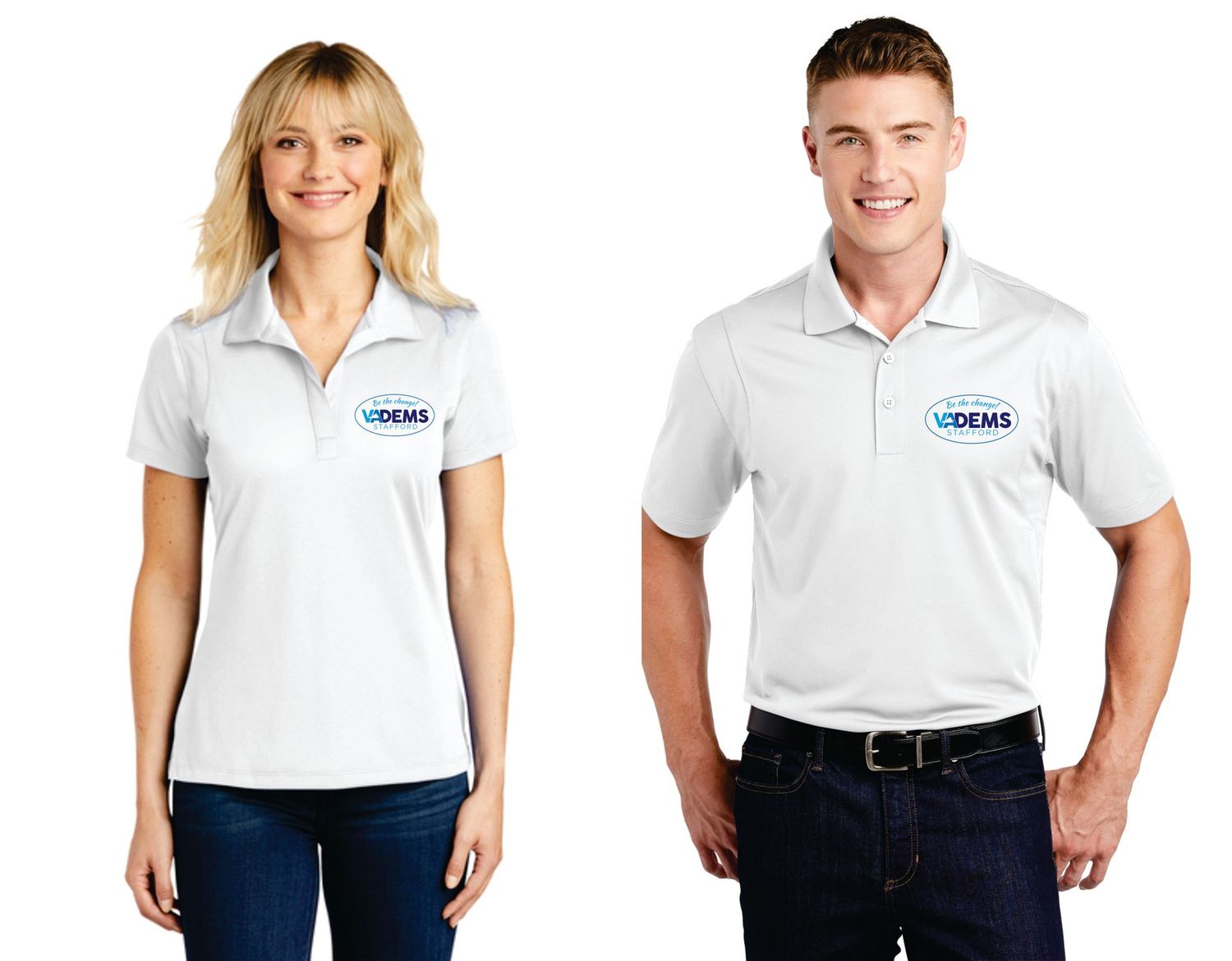 03- Stafford Dems Embroidered Golf Polo *Mens and Ladies*
