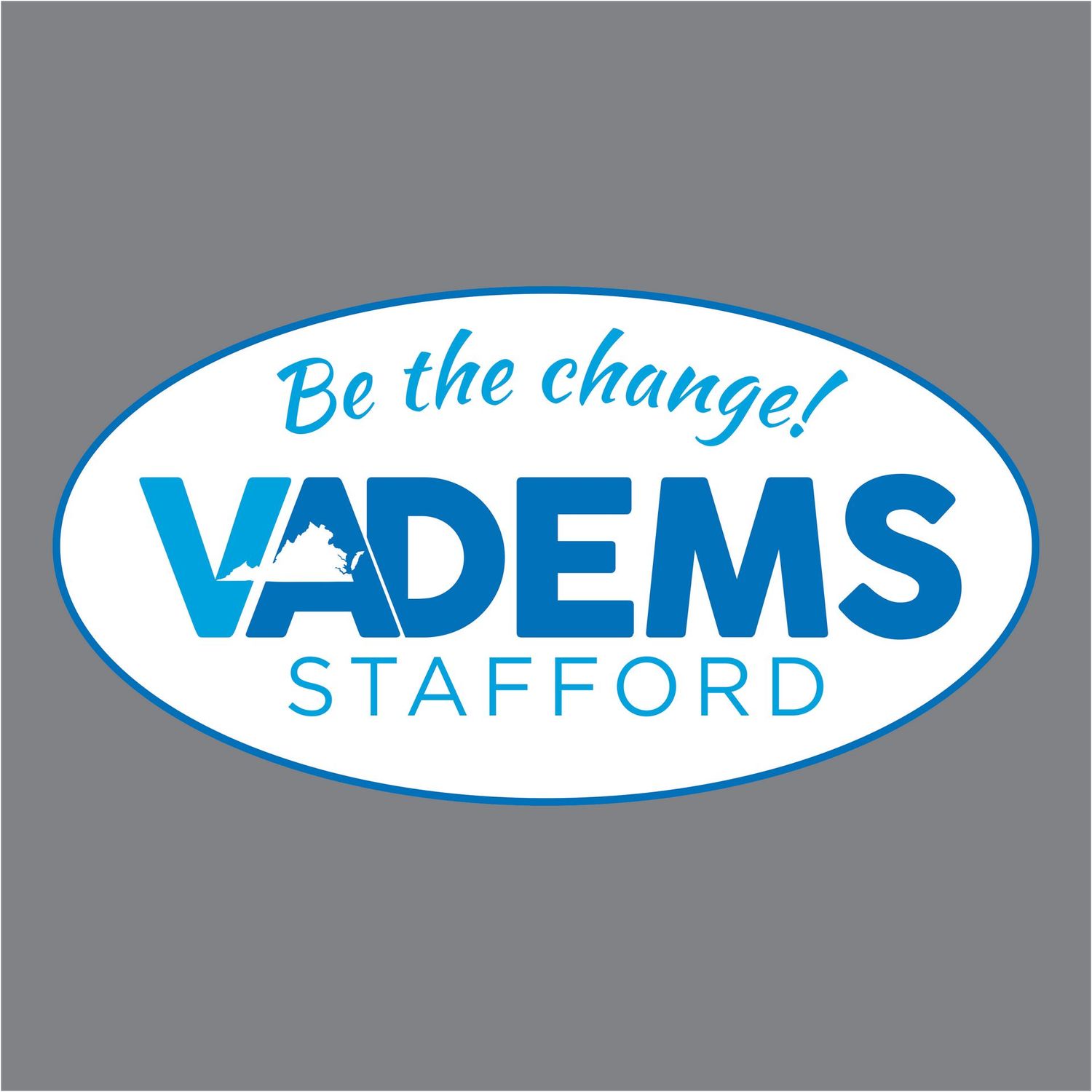 10-Stafford VA Dems Magnet 5" Wide x 3" Tall