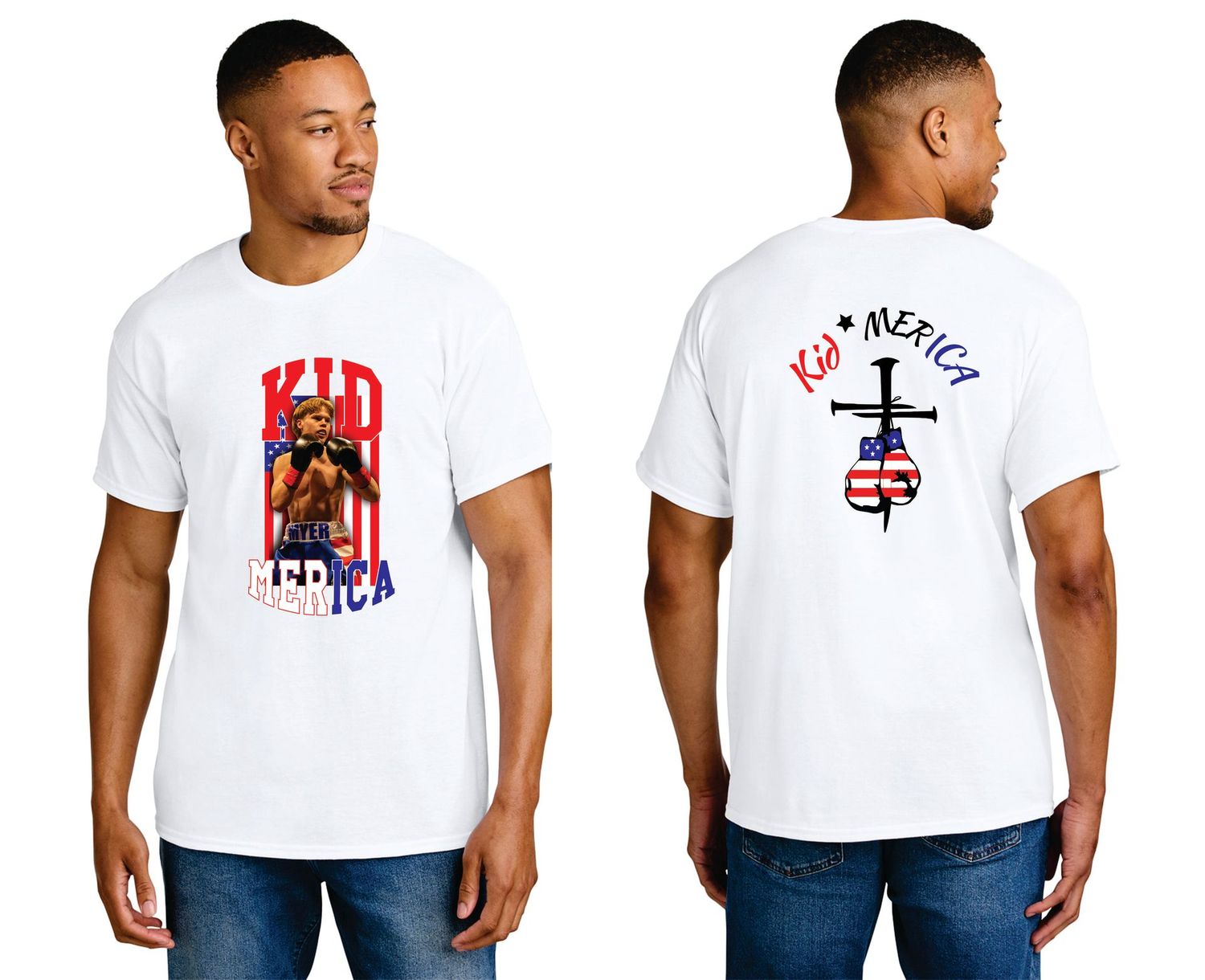 02-Kid Merica Flag T-Shirt