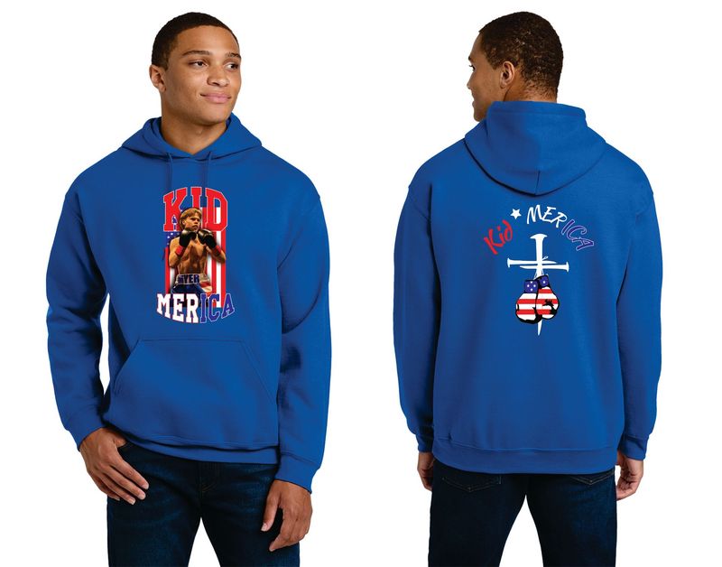 Kid Merica Flag Hooded Sweatshirt