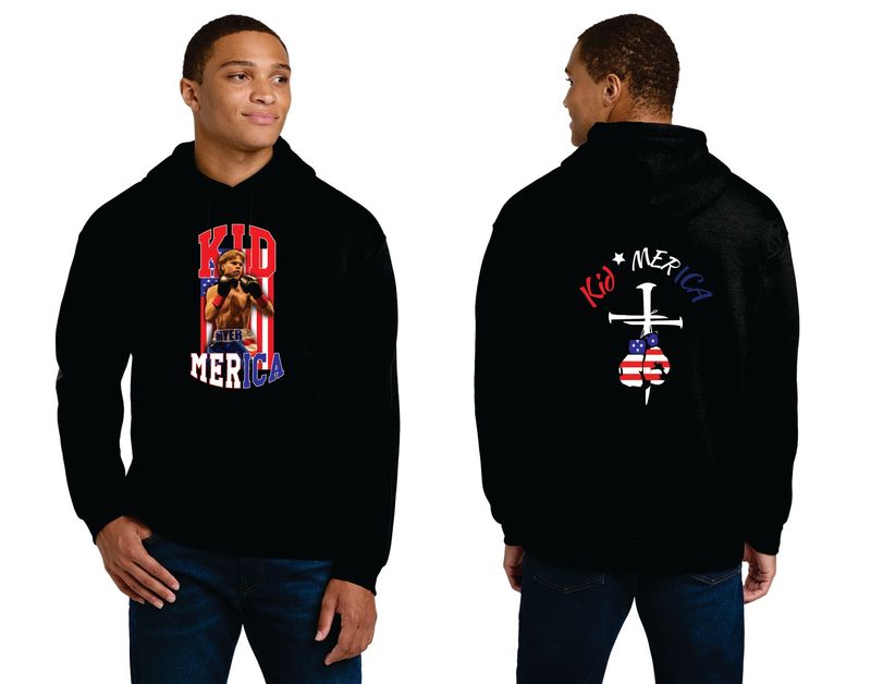 08-Kid Merica Flag Hooded Sweatshirt