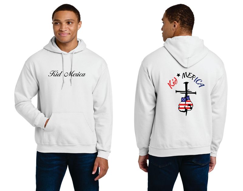 Kid Merica Script Hooded Sweatshirt