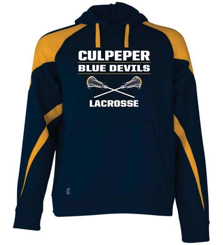 12-Culpeper Lacrosse Crossed Sticks Hoodie