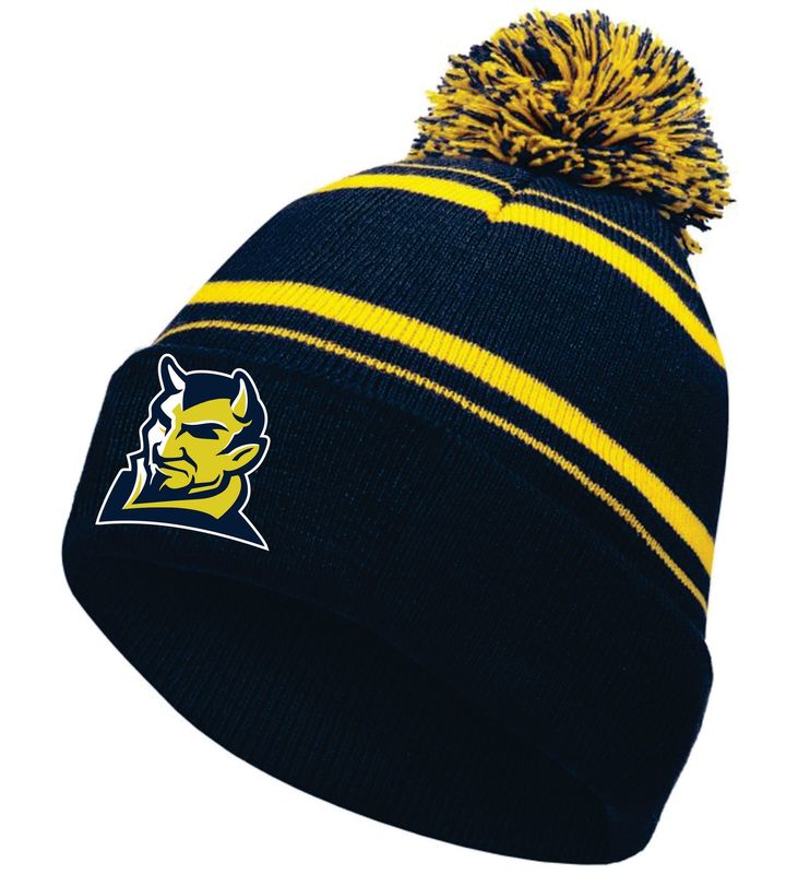 23-Culpeper Lacrosse Embroidered Pom Pom Beanie