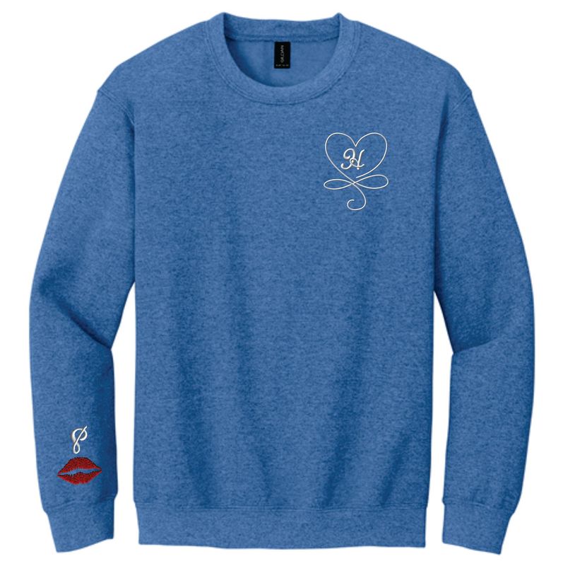 Custom Embroidered Crewneck for Valentines Day!