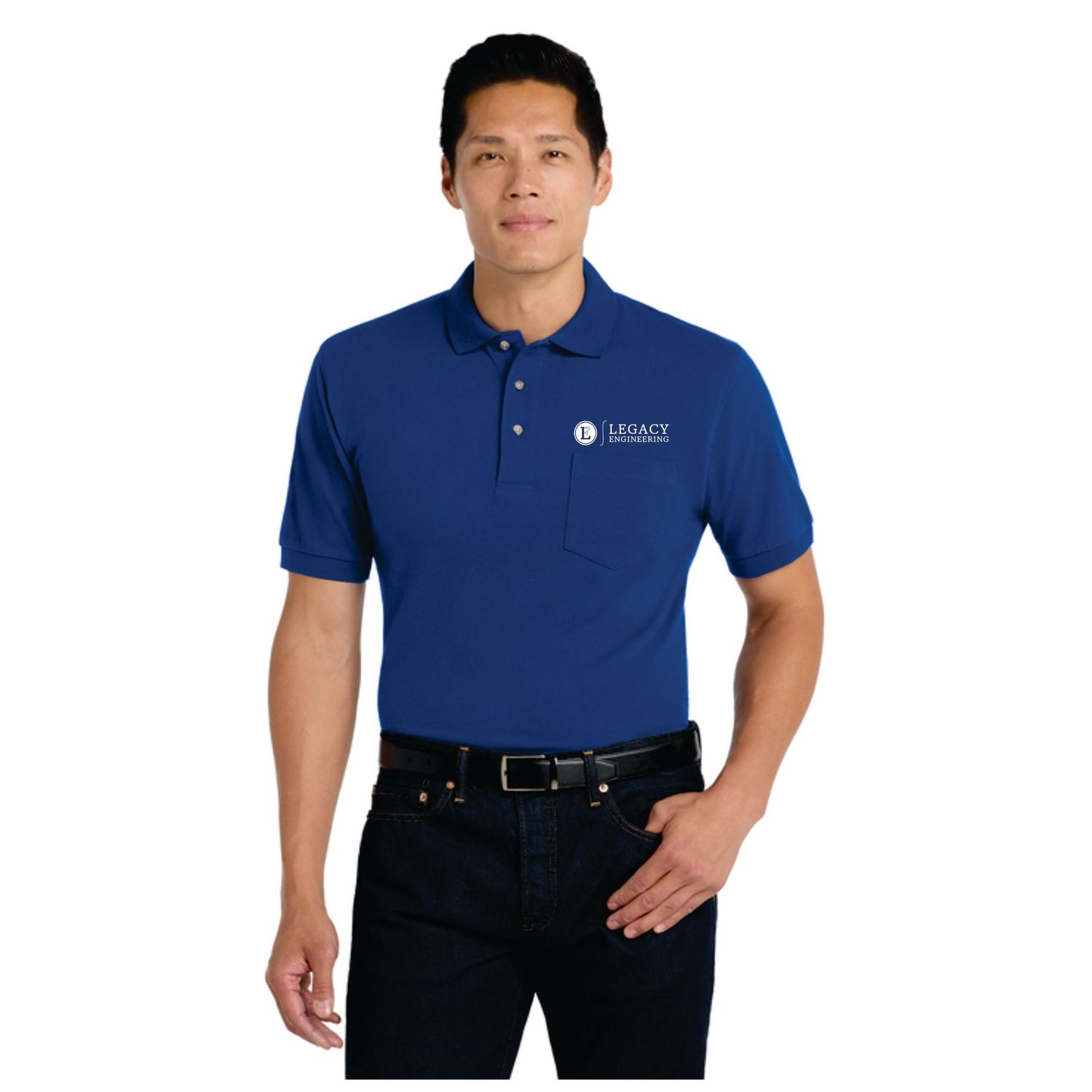 Legacy Men's Cotton Polo With Pocket