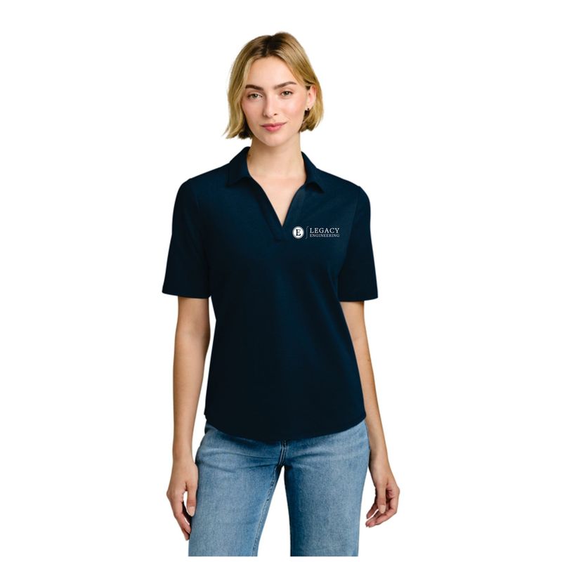 Legacy Ladies Pinpoint Pique Polo Legacy Ladies Pinpoint Pique Polo