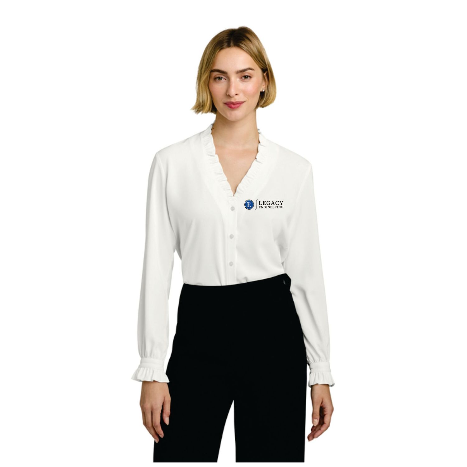 Legacy Ladies Ruffle Collar Blouse Legacy Ladies Ruffle Collar Blouse